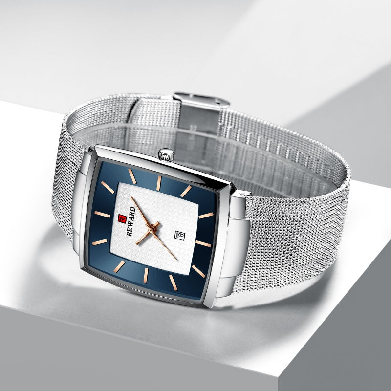 🔥Christmas Limited-Time Sale🔥Men’s Ultra-thin Square Mesh Belt Quartz Watch