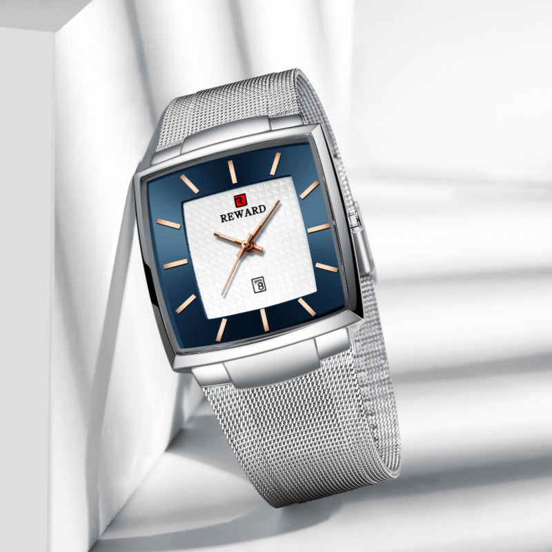 🔥Christmas Limited-Time Sale🔥Men’s Ultra-thin Square Mesh Belt Quartz Watch