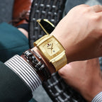 🔥Christmas Limited-Time Sale🔥Men’s Ultra-thin Square Mesh Belt Quartz Watch