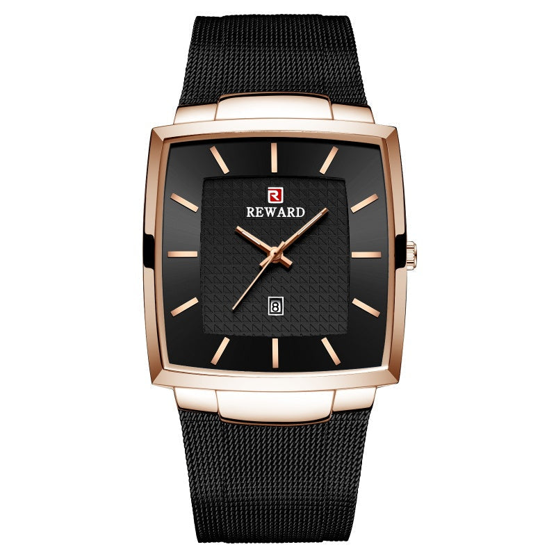 🔥Christmas Limited-Time Sale🔥Men’s Ultra-thin Square Mesh Belt Quartz Watch