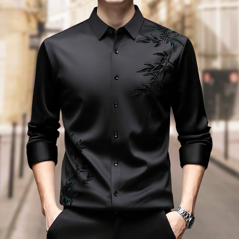 💥2025 HOT🔥Men's Thickened Print Lapel Button Down Shirts