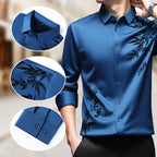 💥2025 HOT🔥Men's Thickened Print Lapel Button Down Shirts