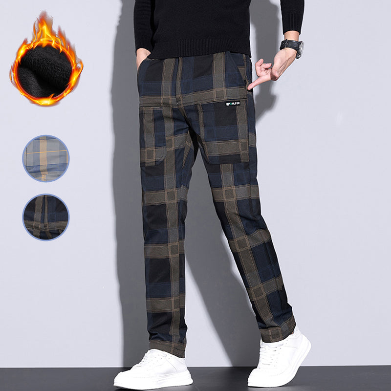 🌟Fliwos® Men's Multi-Pocket Plaid Casual Pants