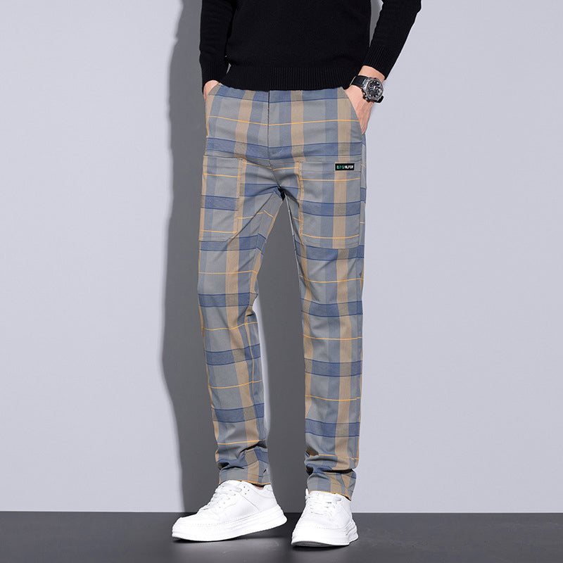 🌟Fliwos® Men's Multi-Pocket Plaid Casual Pants