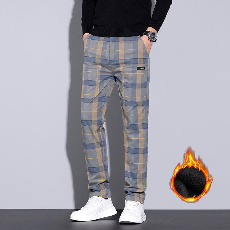 🌟Fliwos® Men's Multi-Pocket Plaid Casual Pants