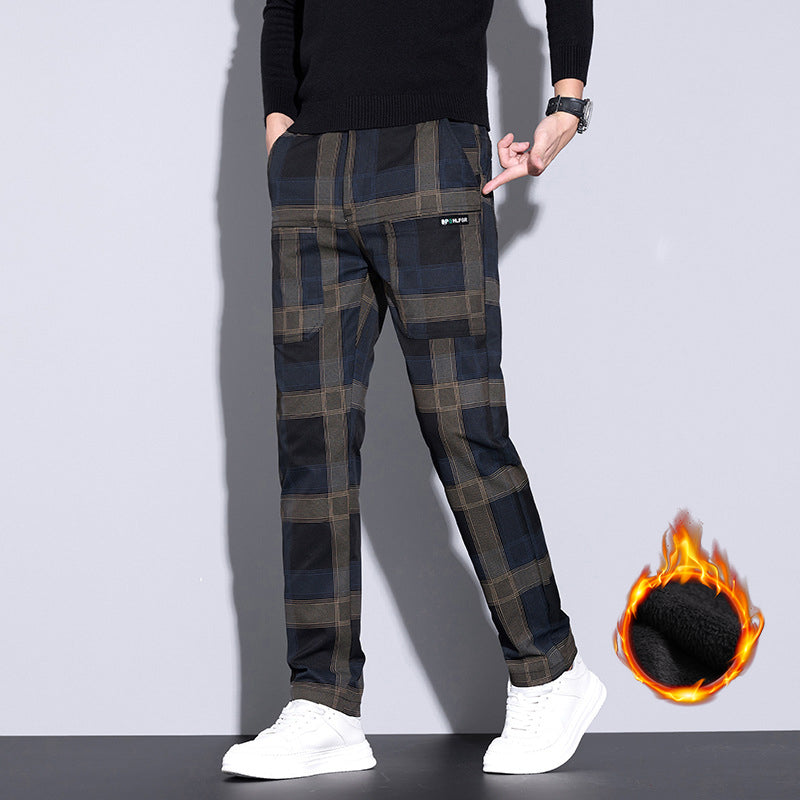 🌟Fliwos® Men's Multi-Pocket Plaid Casual Pants