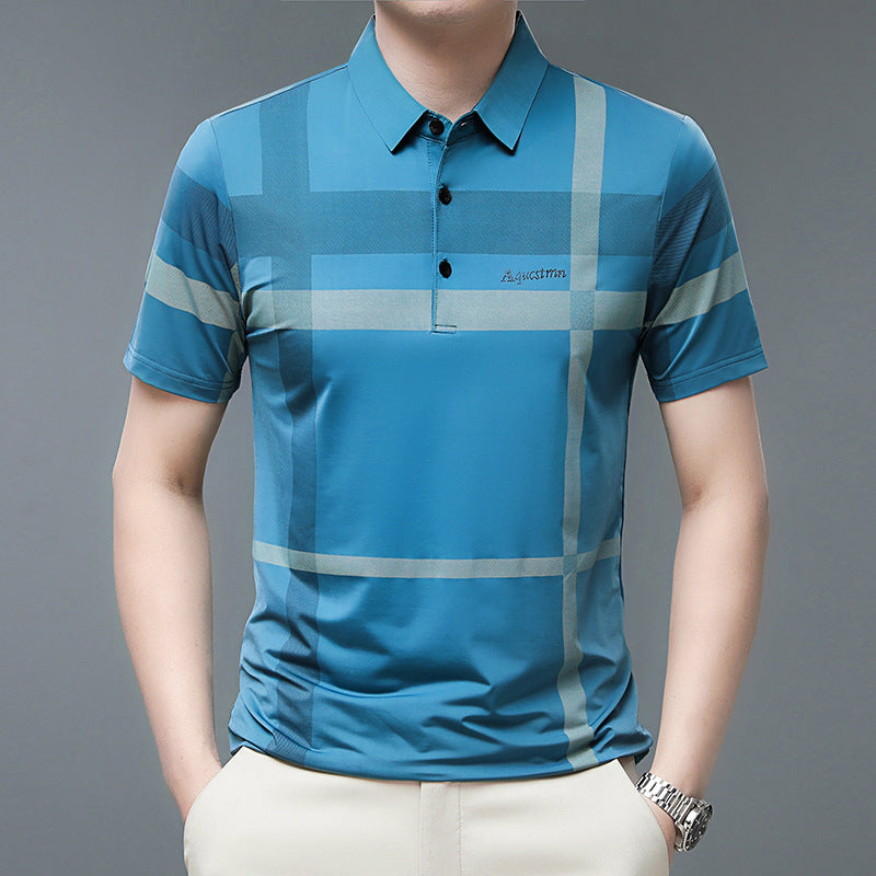 🌟Fliwos® Men's Striped Non-Iron Shirt Short Sleeve
