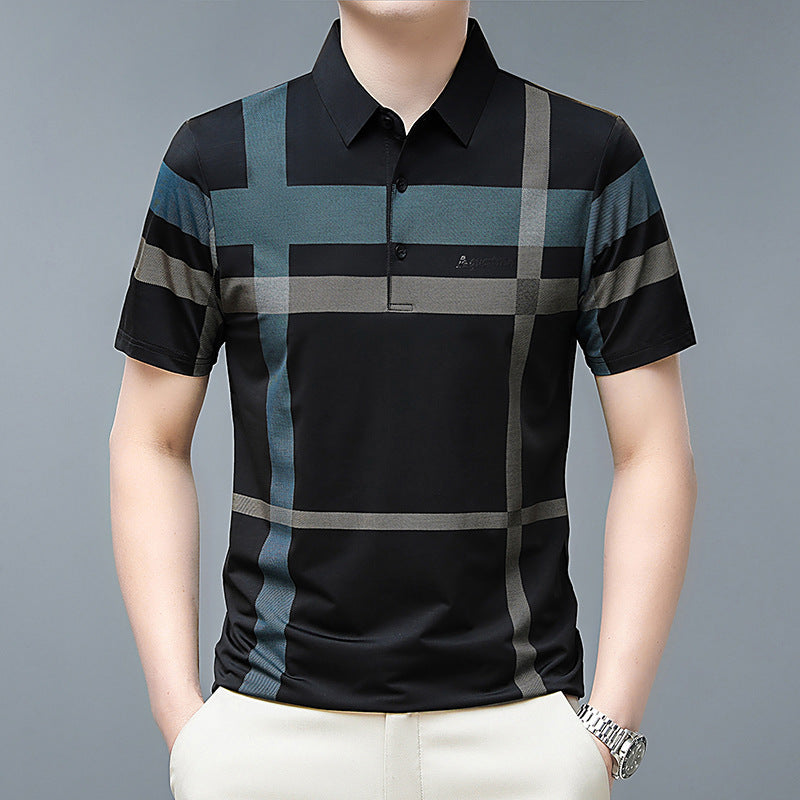 🌟Fliwos® Men's Striped Non-Iron Shirt Short Sleeve