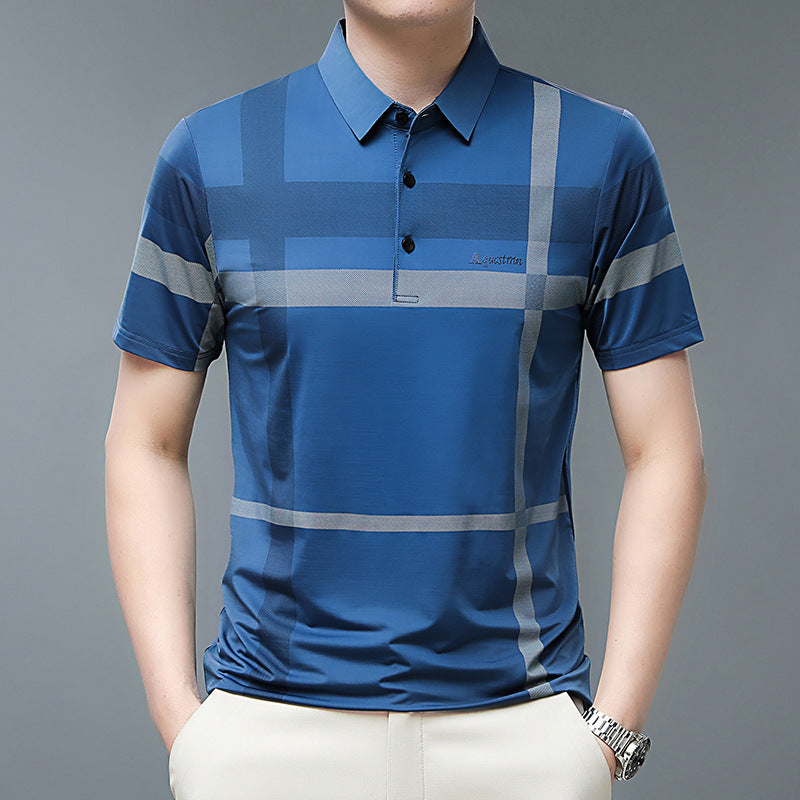 🌟Fliwos® Men's Striped Non-Iron Shirt Short Sleeve
