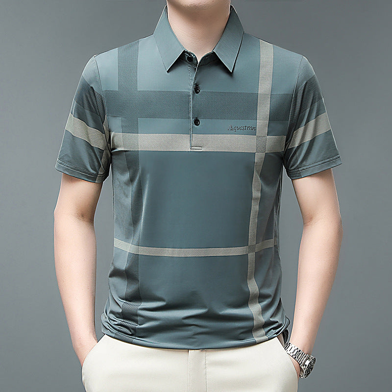 🌟Fliwos® Men's Striped Non-Iron Shirt Short Sleeve