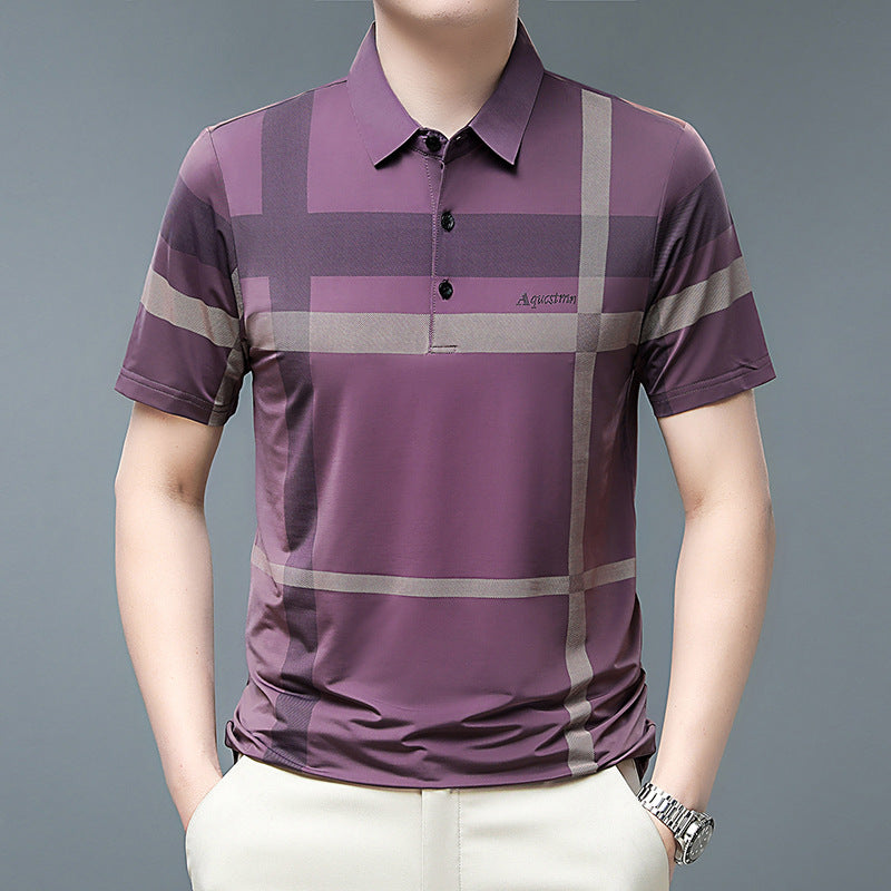 🌟Fliwos® Men's Striped Non-Iron Shirt Short Sleeve