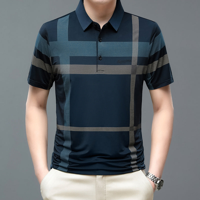 🌟Fliwos® Men's Striped Non-Iron Shirt Short Sleeve