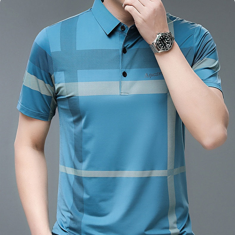 🌟Fliwos® Men's Striped Non-Iron Shirt Short Sleeve
