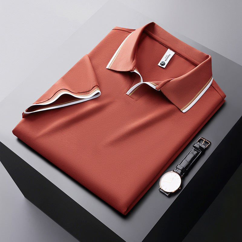 👑2025 High-end Series✨Men's Business Casual Mulberry Silk Blend Short-sleeved Shirt