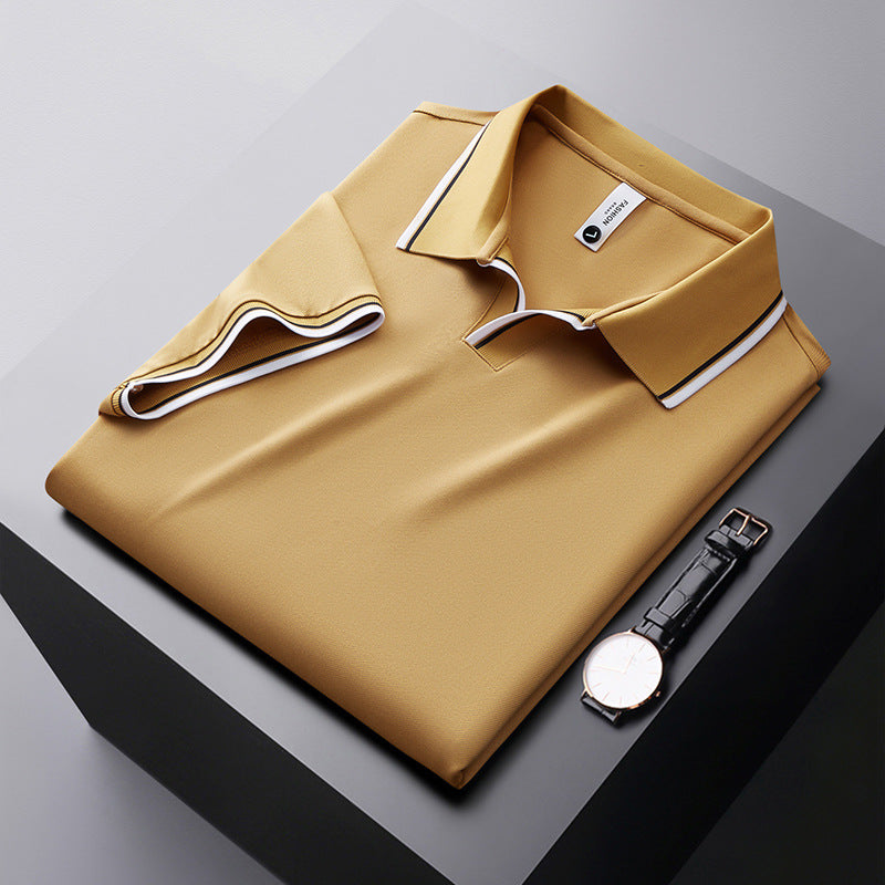 👑2025 High-end Series✨Men's Business Casual Mulberry Silk Blend Short-sleeved Shirt