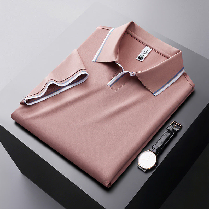 👑2025 High-end Series✨Men's Business Casual Mulberry Silk Blend Short-sleeved Shirt