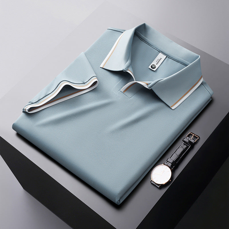 👑2025 High-end Series✨Men's Business Casual Mulberry Silk Blend Short-sleeved Shirt