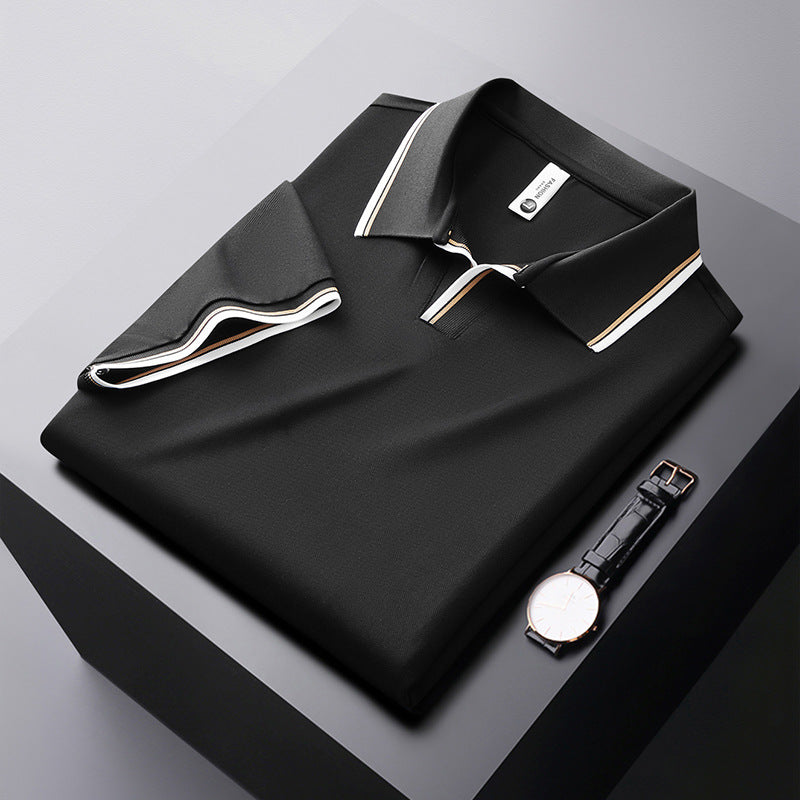 👑2025 High-end Series✨Men's Business Casual Mulberry Silk Blend Short-sleeved Shirt