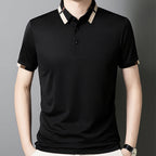 🔥Today 50% off🔥Men's Stretch Ice Silk Short Sleeve Lapel T-shirt