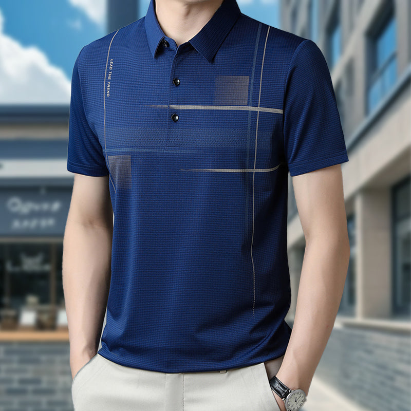 ⏳Summer Specials💥Men's Loose Cool Breathable Lapel T-Shirt