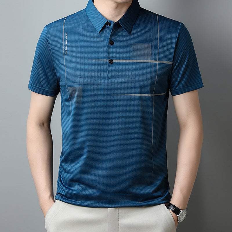 ⏳Summer Specials💥Men's Loose Cool Breathable Lapel T-Shirt
