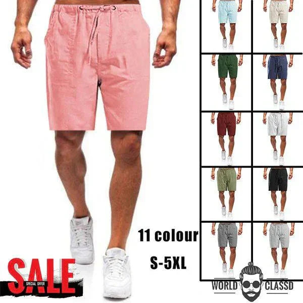 💥50%OFF☀️Stay Cool & Sharp - Men's Relaxed Linen Shorts🩳