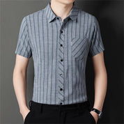 Men's Striped Linen Shirt