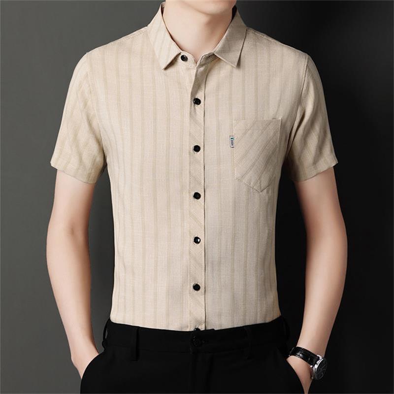 Men's Striped Linen Shirt