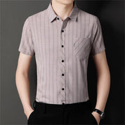 Men's Striped Linen Shirt