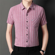 Men's Striped Linen Shirt