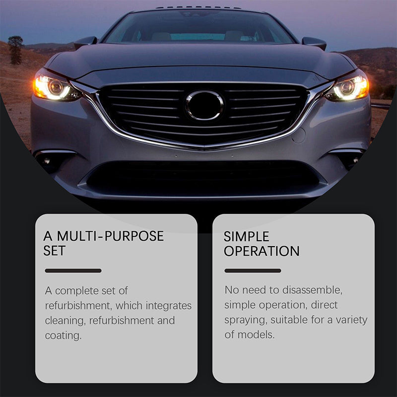 🚘Black Friday Sale 50% OFF!!⚡ Automotive Headlamp Restoration Fluid, blurring enhanced crystalline coating refurbisher