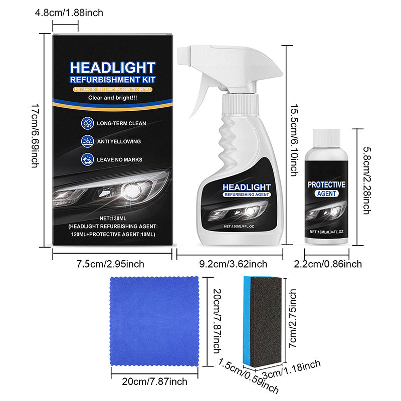 🚘Black Friday Sale 50% OFF!!⚡ Automotive Headlamp Restoration Fluid, blurring enhanced crystalline coating refurbisher