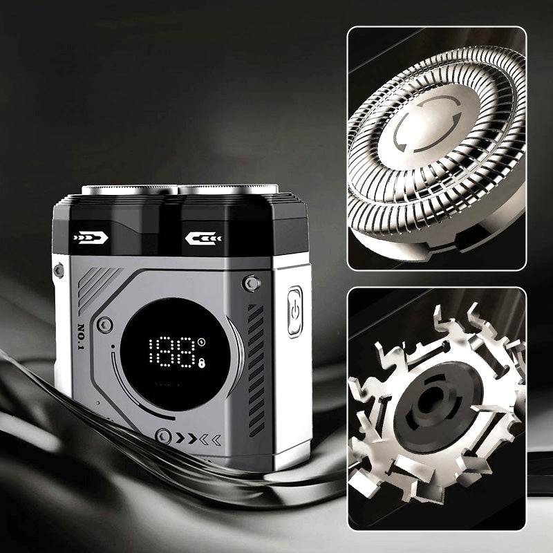 💥 7th Generation Men's Portable Dual-Head Washable Magnetic Shaver