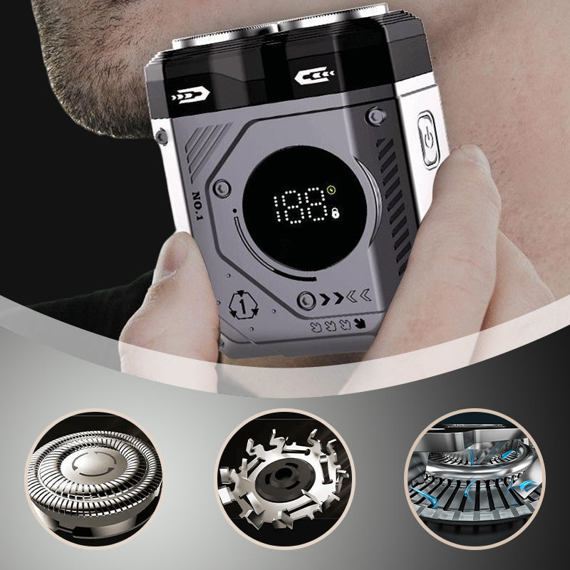 💥 7th Generation Men's Portable Dual-Head Washable Magnetic Shaver