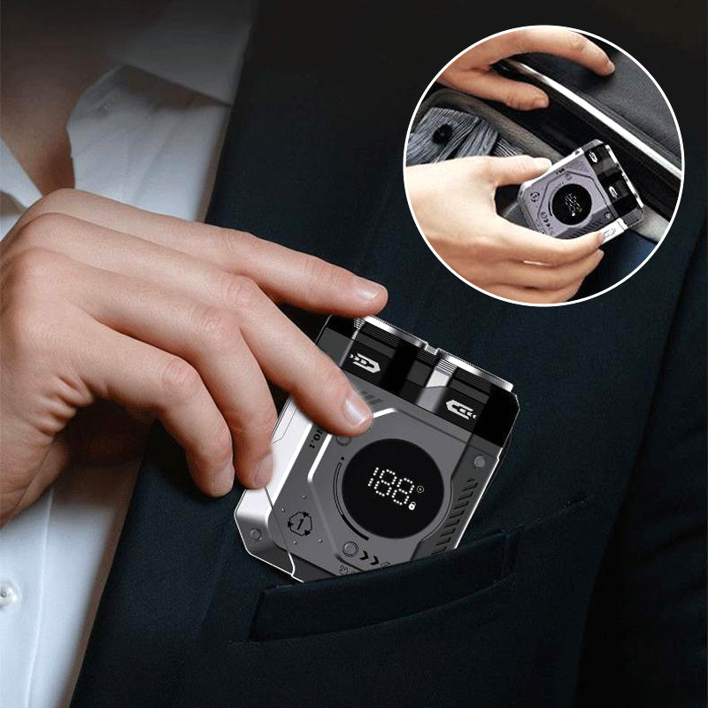 💥 7th Generation Men's Portable Dual-Head Washable Magnetic Shaver