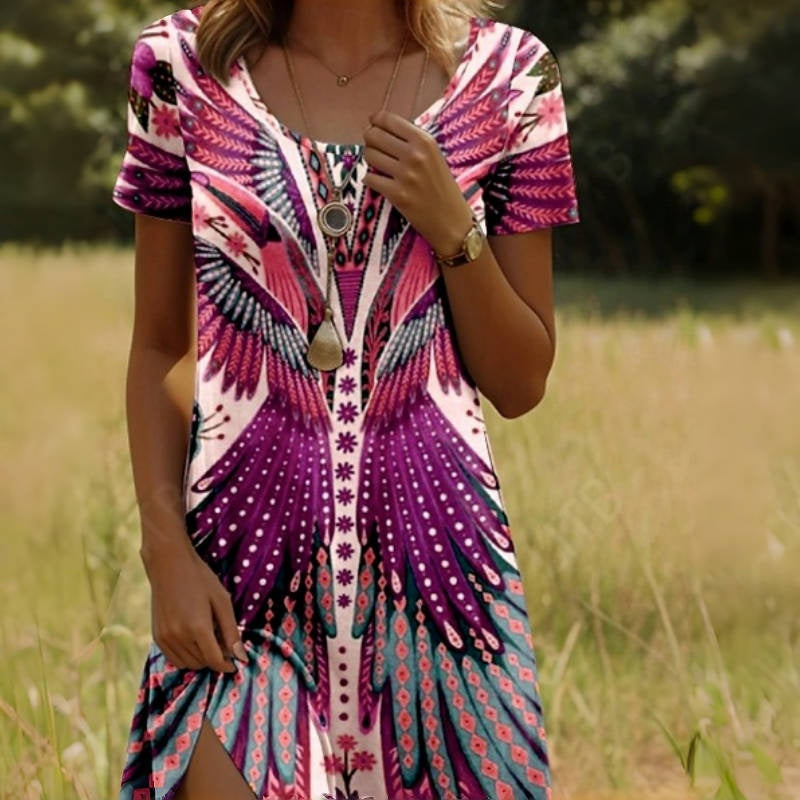 ✨Hot Sale 50%OFF✨💃Women’s Floral Short Sleeve Dress🌸👗