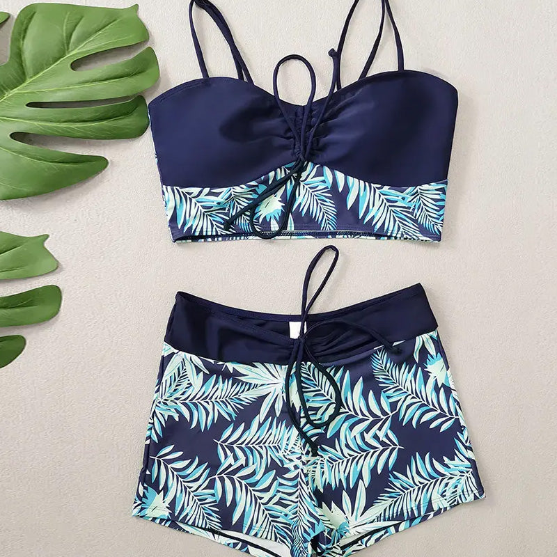 🎁Women’s Printed Two-Piece Swimsuit🌙 Free £15 Moon & Star Necklace with order!