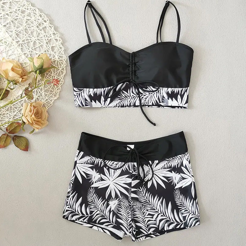 🎁Women’s Printed Two-Piece Swimsuit🌙 Free £15 Moon & Star Necklace with order!