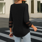 🌞Summer Sale 49% OFF🔥Women’s Solid Casual V-Neck Top with 3/4 Sleeves