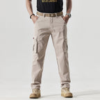 Men's Deep-Pocket Straight-Leg Work Pants