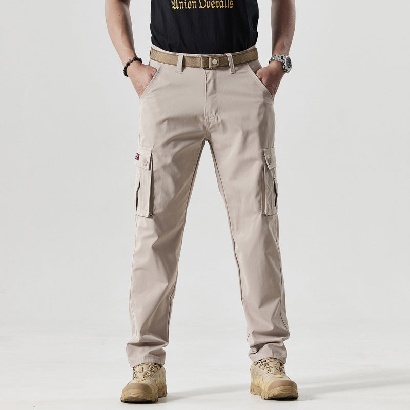 Men's Deep-Pocket Straight-Leg Work Pants