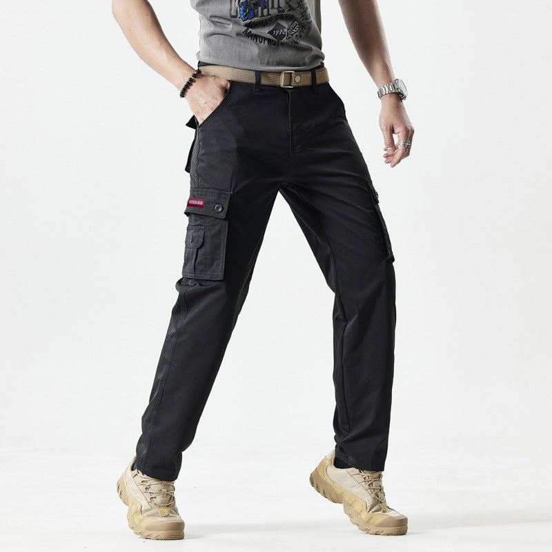 Men's Deep-Pocket Straight-Leg Work Pants