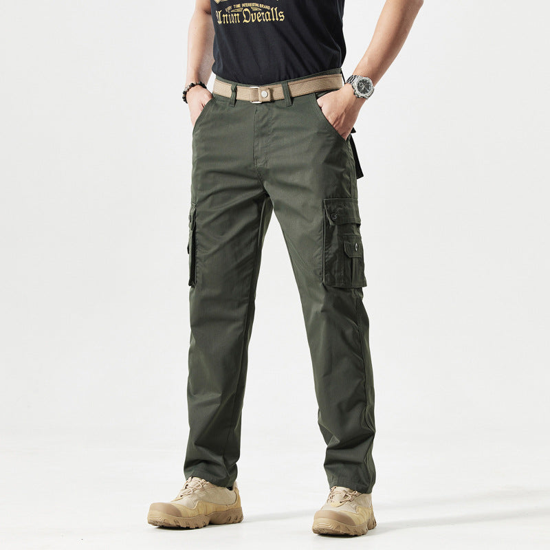 Men's Deep-Pocket Straight-Leg Work Pants