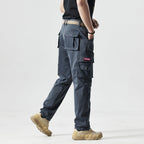 Men's Deep-Pocket Straight-Leg Work Pants