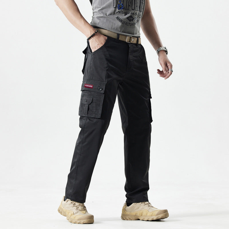 Men's Deep-Pocket Straight-Leg Work Pants