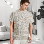 👑Heavyweight T-shirt✨Men's Printed Crew Neck Short Sleeve T-Shirt