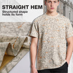 👑Heavyweight T-shirt✨Men's Printed Crew Neck Short Sleeve T-Shirt