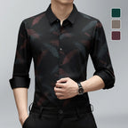 🔥Hot Sale 50% off⌛Men's Business Casual Printed Long-Sleeved Shirt