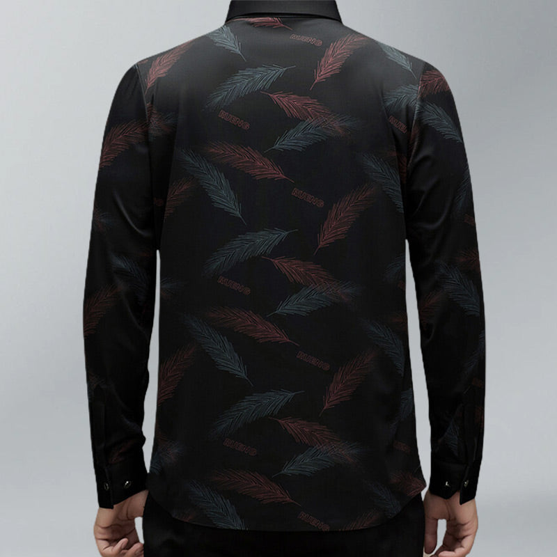 🔥Hot Sale 50% off⌛Men's Business Casual Printed Long-Sleeved Shirt