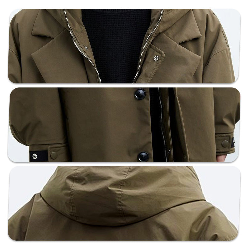 🔥Warm and Stylish✨Men's Faux Two-Piece Versatile Warm Coat—✈️Free Shipping